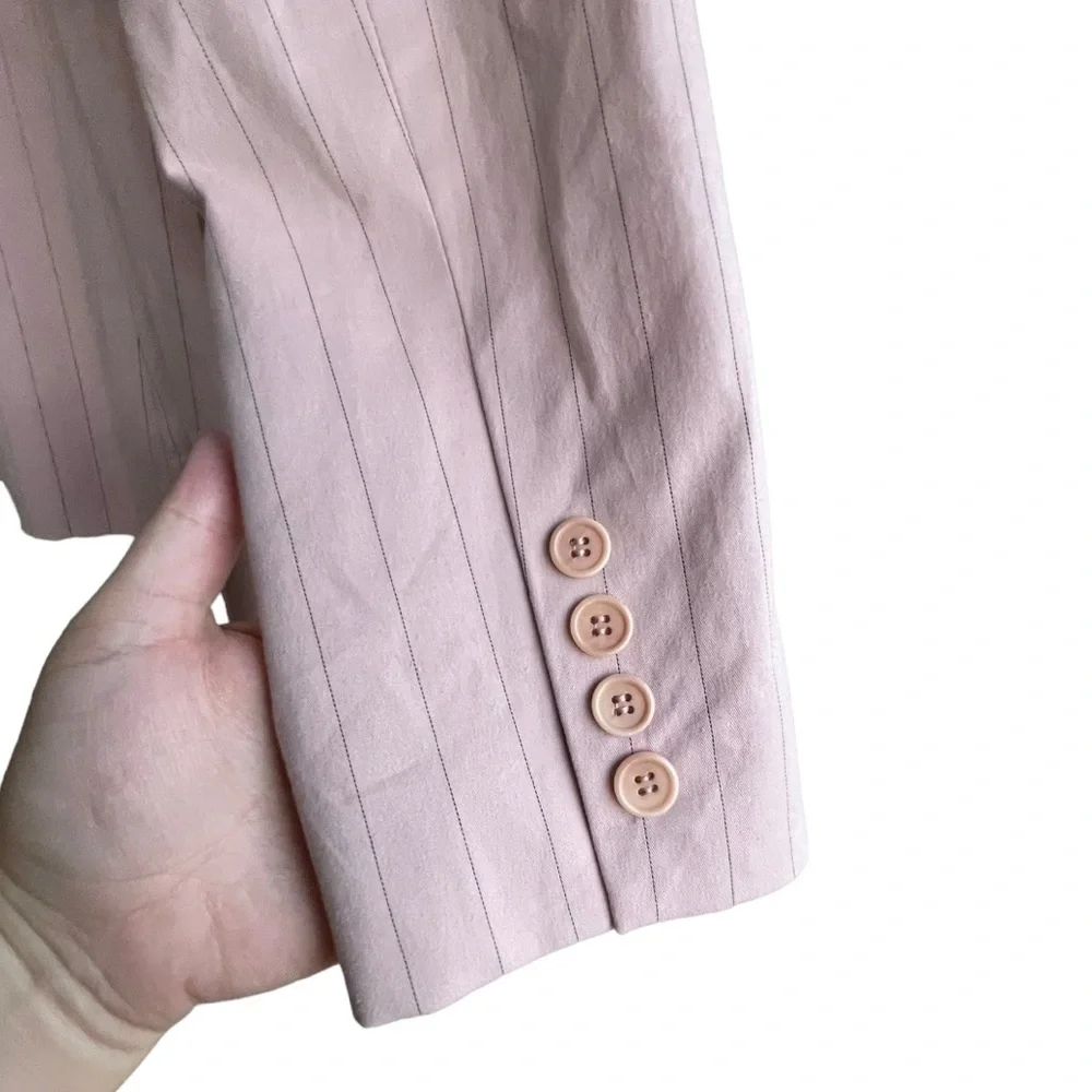 BCBG MaxAzria Blazer Two Button Pink Lined Size Medium - Picture 2 of 7